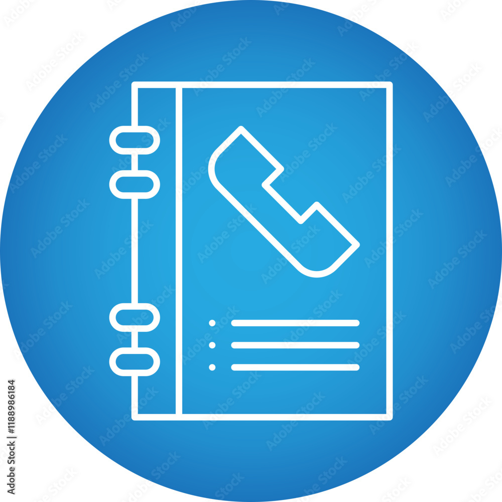 Phonebook icon single vector illustration Phonebook icon single vector illustration