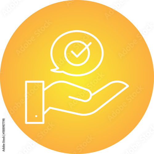 Advice icon single vector illustration