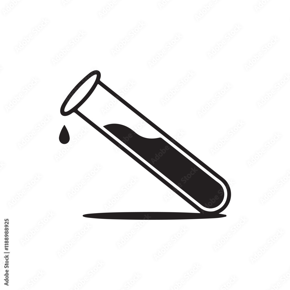 laboratory test tube icon vector on white background laboratory test tube icon vector on white background