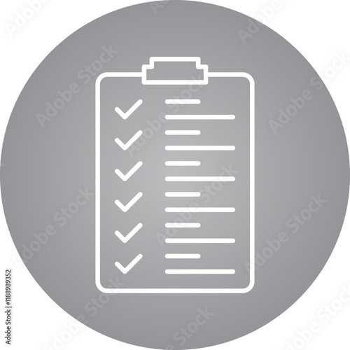 Checklist icon single vector illustration