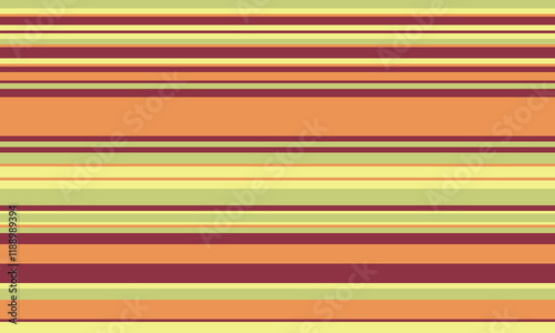 Vibrant horizontal stripes in autumnal hues.  Perfect for website backgrounds, textile designs, or as a stylish pattern for various projects.  Clean, modern aesthetic. Ideal for fall-themed designs.