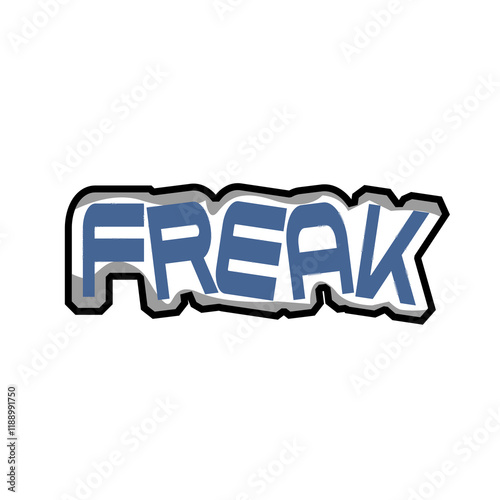 Vector graphic of freak text with unique concept. This vector is perfect for t-shirt designs, banners, templates, stickers, decorations, wallpapers, etc.
