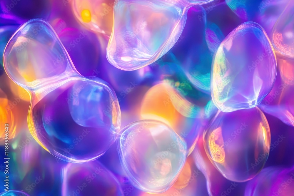 Abstract Iridescent Bubbles: A Symphony of Color and Light Abstract Iridescent Bubbles: A Symphony of Color and Light