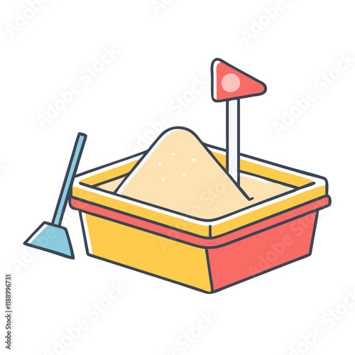 sandbox vector icon, sandbox vector illustration - simple illustration of sandbox, perfect for logos,and sandbox -themed designs.