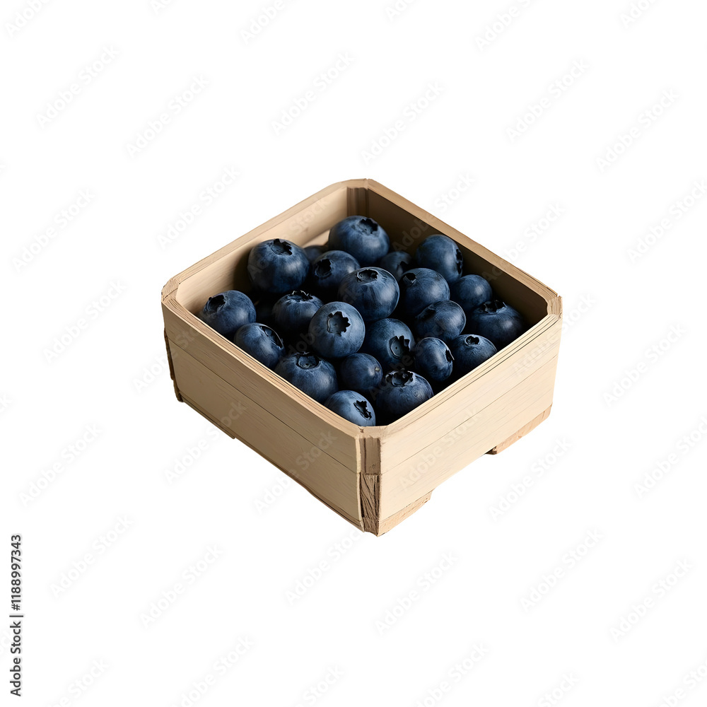 blueberry's in big wood box blueberry's in big wood box