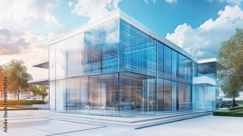 Innovative building design with virtual overlays Innovative building design with virtual overlays