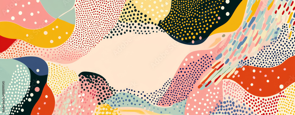 Fototapeta premium Colorful abstract background with geometric shapes