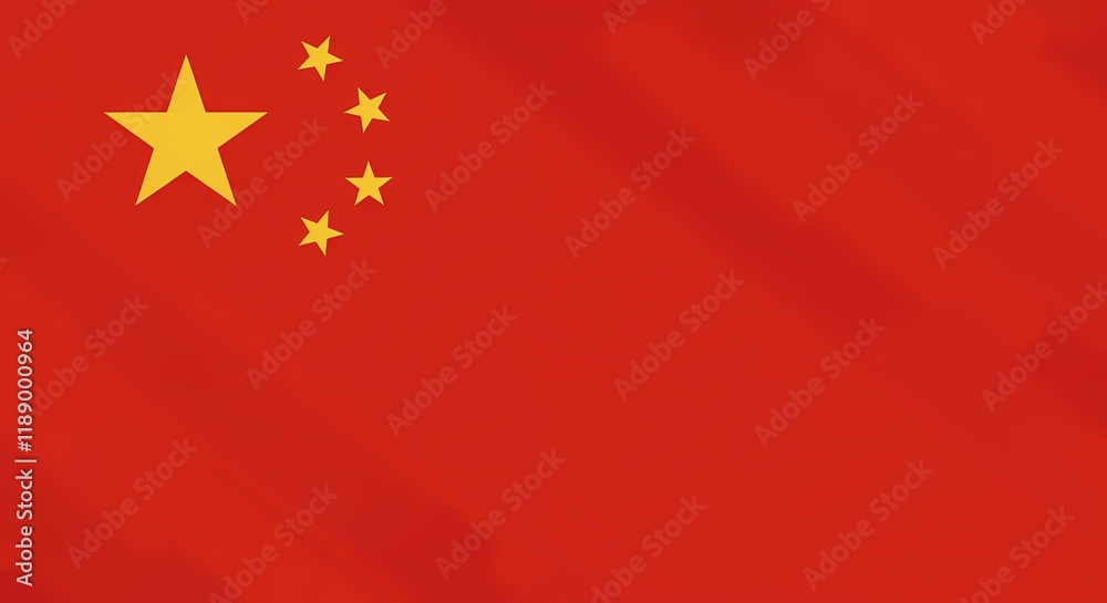 High Resolution Image of the Chinese National Flag with Subtle Drape and Texture High Resolution Image of the Chinese National Flag with Subtle Drape and Texture