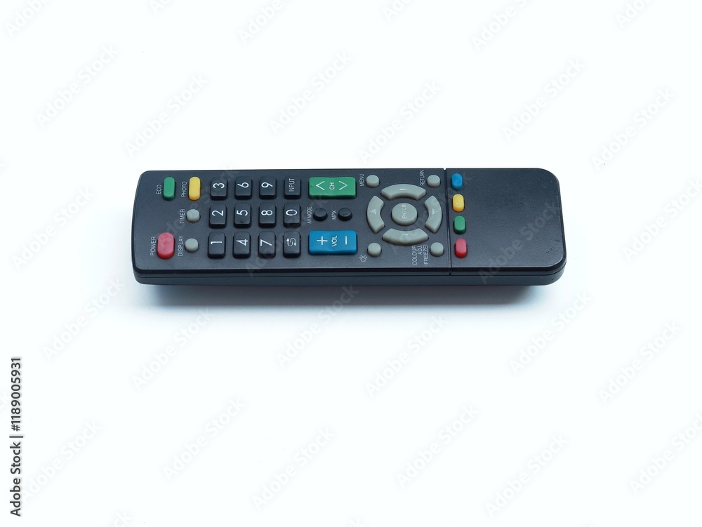 Tv remote control isolated on white Tv remote control isolated on white