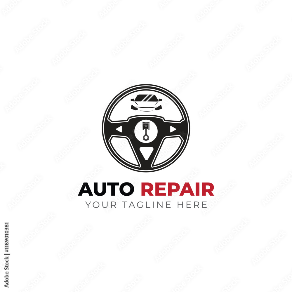 Fototapeta premium Auto repair Car Logo design vector
