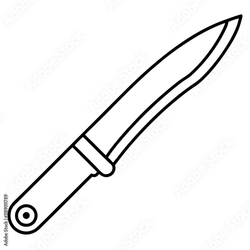  utility blade  line art vector illustration
