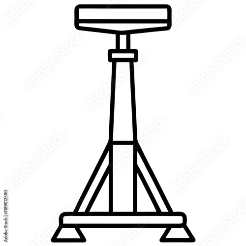  jack stand  line art vector illustration