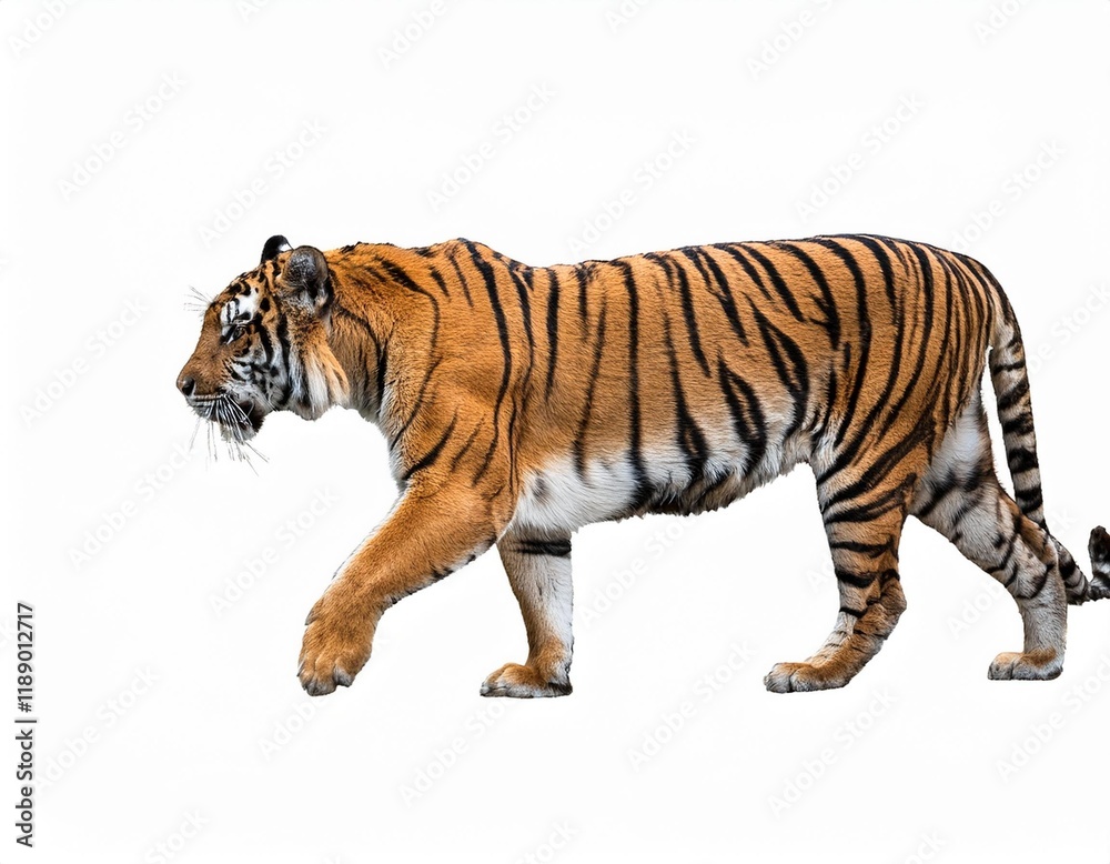 Obraz premium tiger on white