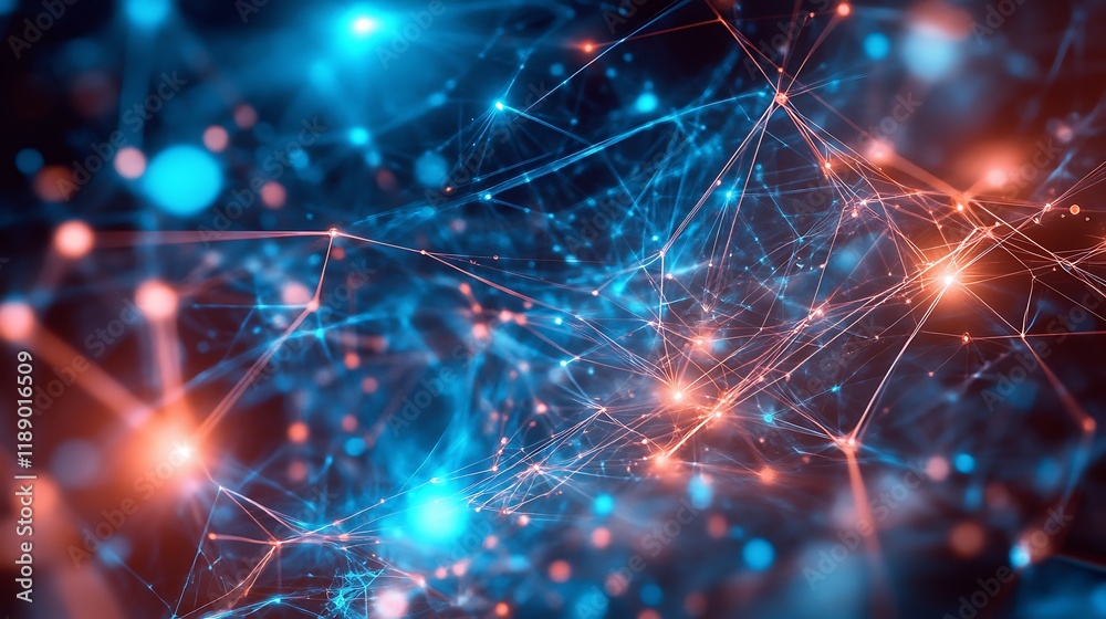 Obraz premium Digital Data Web Spy Tunnel