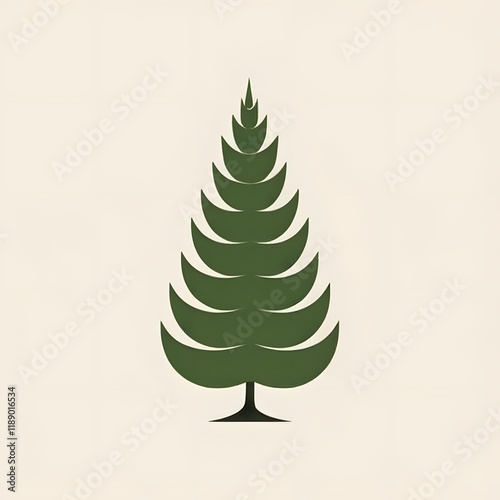 Pine Tree Green Evergreeen Nature Icon Logo Symbol photo