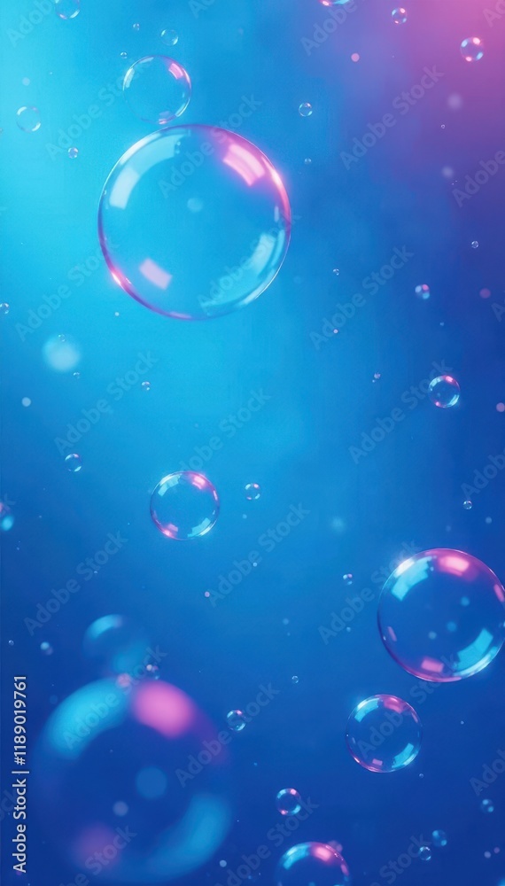 Abstract blue backdrop, ethereal floating bubbles, element, bubbles Abstract blue backdrop, ethereal floating bubbles, element, bubbles