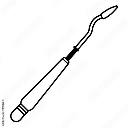 dental sealer  line art vector illustration