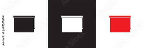 Window blind icon .Roller Shutter symbol . Vector illustration. isolated on white and black  background. EPS 10