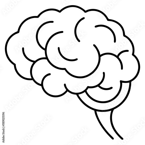  cerebral shunt line art vector illustration  