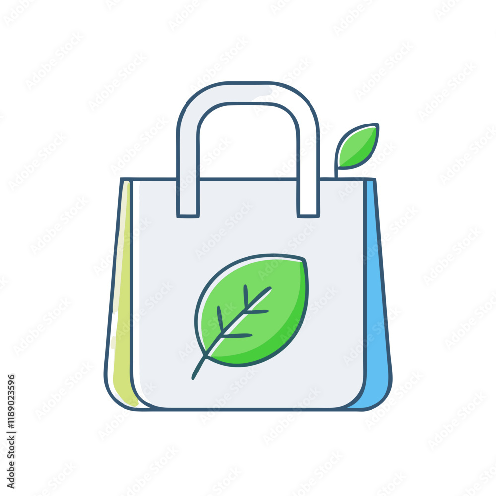 eco friendly bag vector icon, eco friendly bag vector illustration - simple illustration of eco friendly bag, perfect for logos,and eco friendly bag -themed designs.