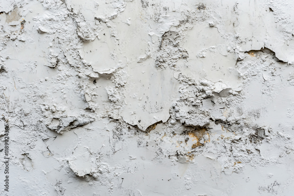 Obraz premium Rough Plaster or Stucco Wall Texture on White Background
