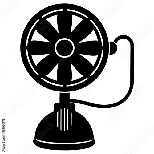 ventilator silhouette vector illustration