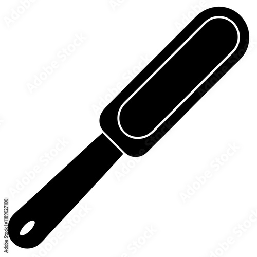 tongue depressor silhouette vector illustration