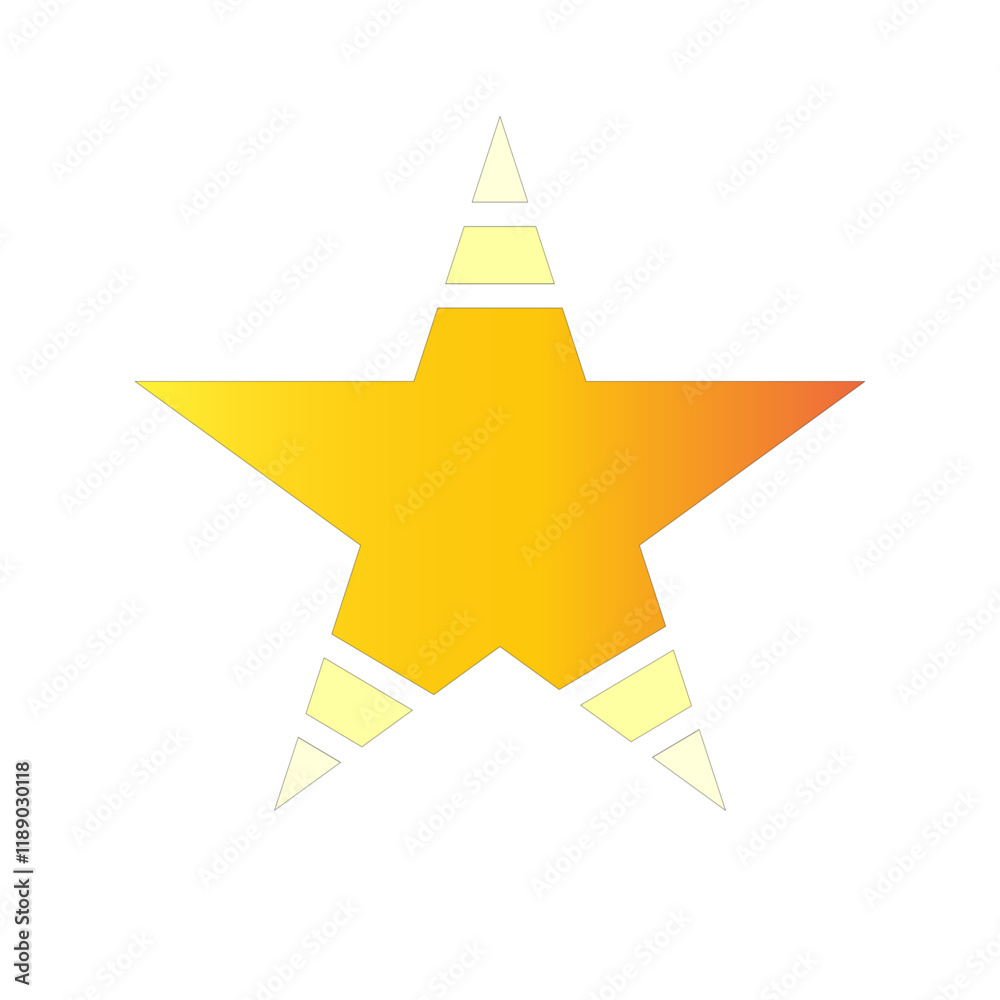 Obraz premium golden star icon