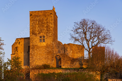 Brancion castle (Chateau de Brancion), Martailly-les-Brancion, Burgundy, France