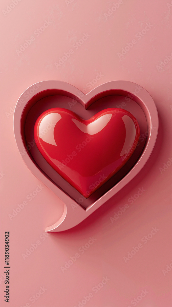 Vibrant 3D Red Heart in Speech Bubble: Perfect for Valentine's Day Marketing, Romance Novels, and Love-Themed Designs Vibrant 3D Red Heart in Speech Bubble: Perfect for Valentine's Day Marketing, Romance Novels, and Love-Themed Designs