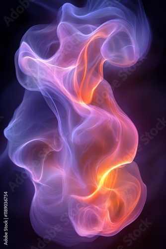 Abstract Colorful Swirls of Light and Energy, Background for Arts, Joy, and Entertainment