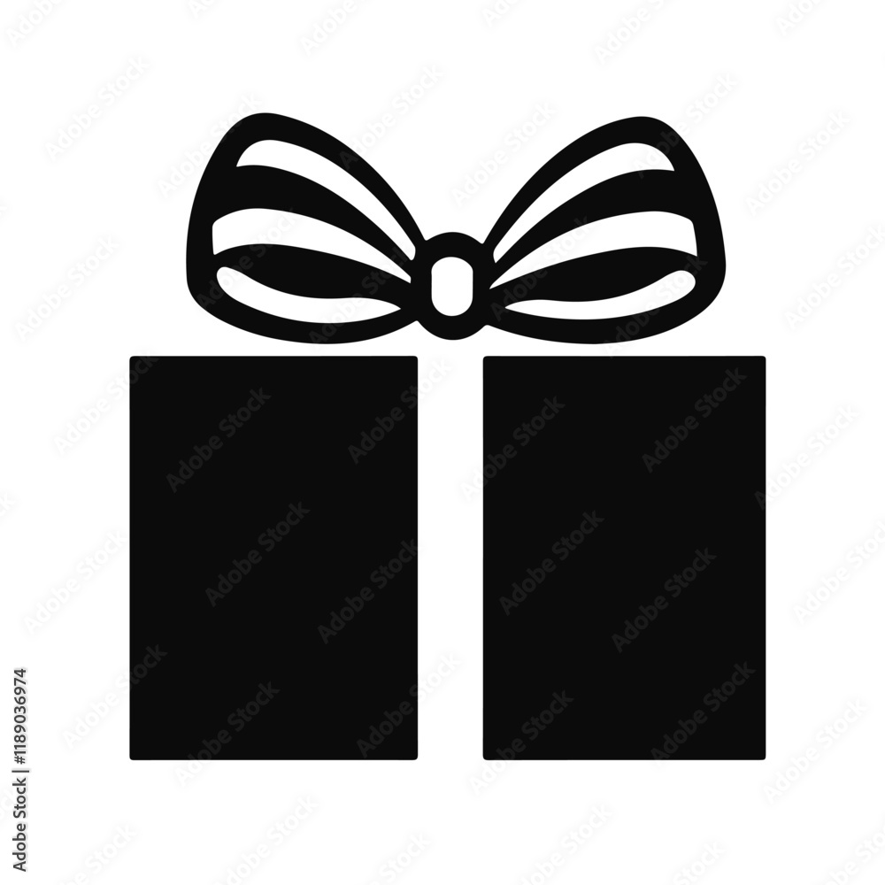 Logo gift icon simple shapes vector graphic Logo gift icon simple shapes vector graphic