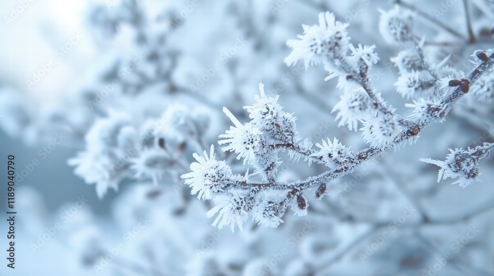 Abstract macro view of hoarfrost forming star-like ice structures on surfaces. Abstract macro view of hoarfrost forming star-like ice structures on surfaces.