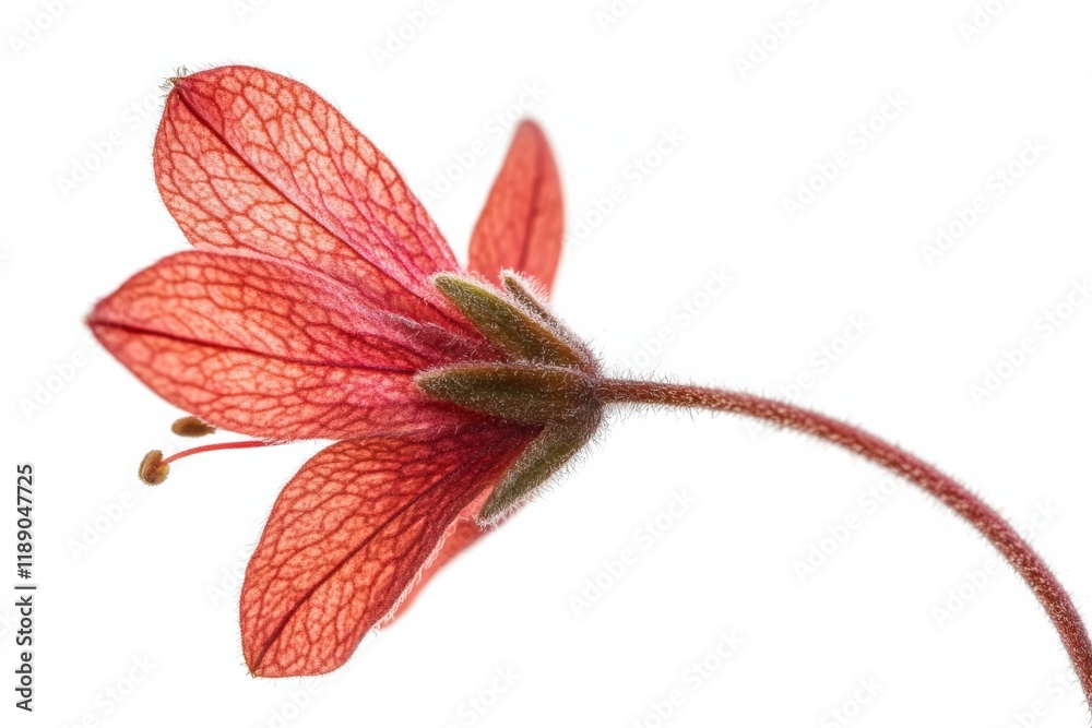 close up of a red flower with a white background close up of a red flower with a white background