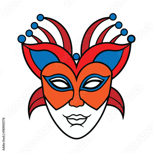 vector colorful face mask art free download 3.