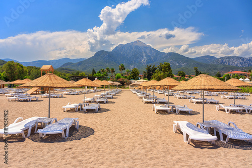 Fototapeta Naklejka Na Ścianę i Meble -  Beautiful Turkish Riviera near Tekirova. Kemer,Turkey