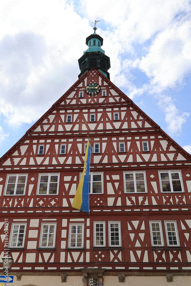 Blick in die Altstadt von Backnang in Baden-Württemberg Blick in die Altstadt von Backnang in Baden-Württemberg