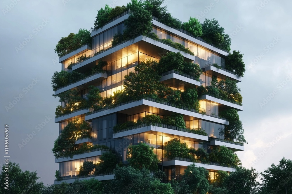 Eco-friendly modern glass office Eco-friendly modern glass office