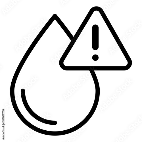 water warning icon