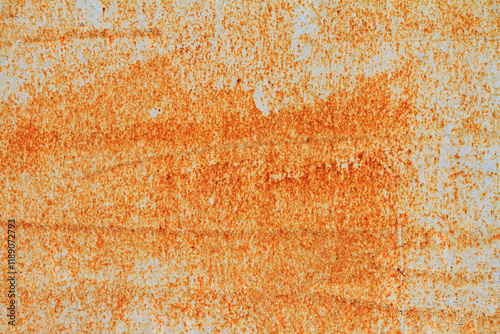 Obraz na płótnie Empty rusty corrosion and oxidized background. Grunge rusted metal texture. Worn metallic iron wall w salonie