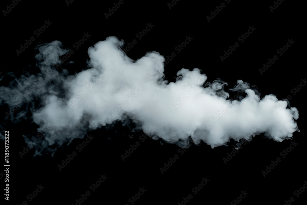 White Smoke on Black Background - Smoke Texture or Overlay Effect White Smoke on Black Background - Smoke Texture or Overlay Effect