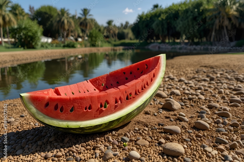 water melon boat. water melon boat.