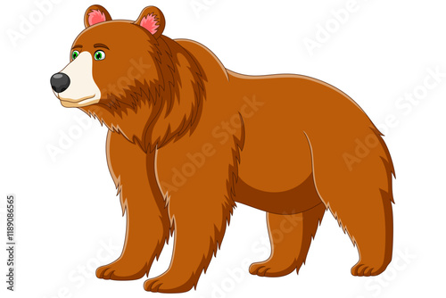 Bear Brown. Vector illustration