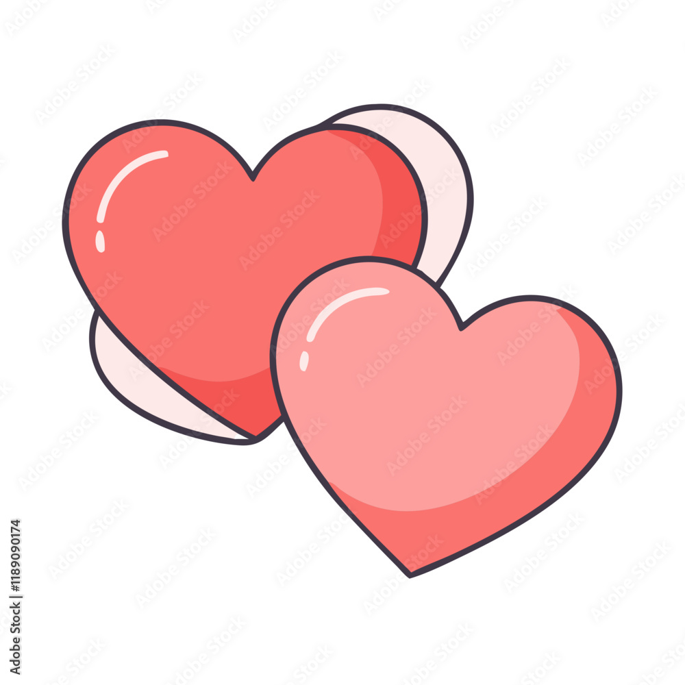 two matching hearts vector icon, two matching hearts vector illustration - simple illustration of two matching hearts, perfect for logos,and two matching hearts -themed designs. two matching hearts vector icon, two matching hearts vector illustration - simple illustration of two matching hearts, perfect for logos,and two matching hearts -themed designs.