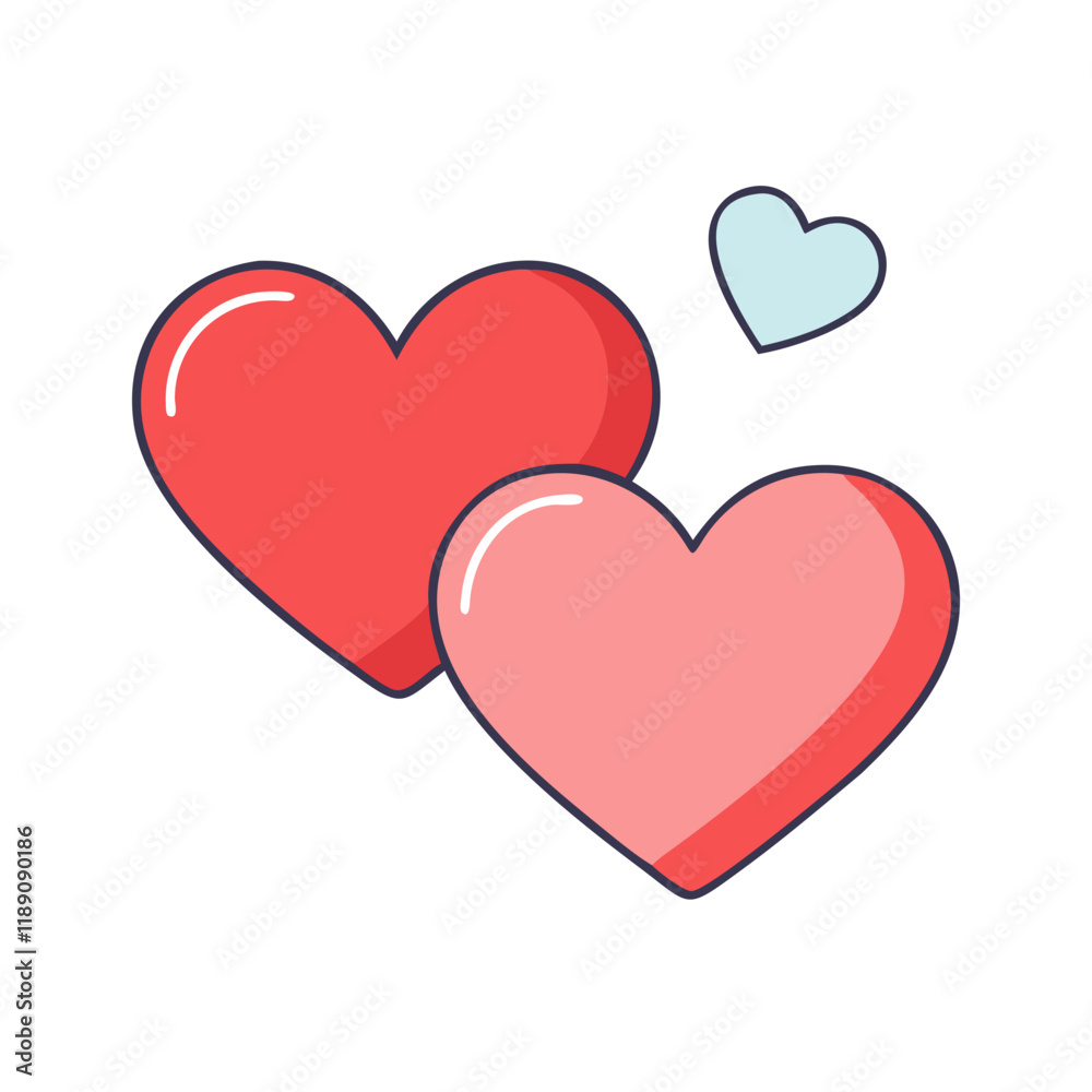 two matching hearts vector icon, two matching hearts vector illustration - simple illustration of two matching hearts, perfect for logos,and two matching hearts -themed designs. two matching hearts vector icon, two matching hearts vector illustration - simple illustration of two matching hearts, perfect for logos,and two matching hearts -themed designs.