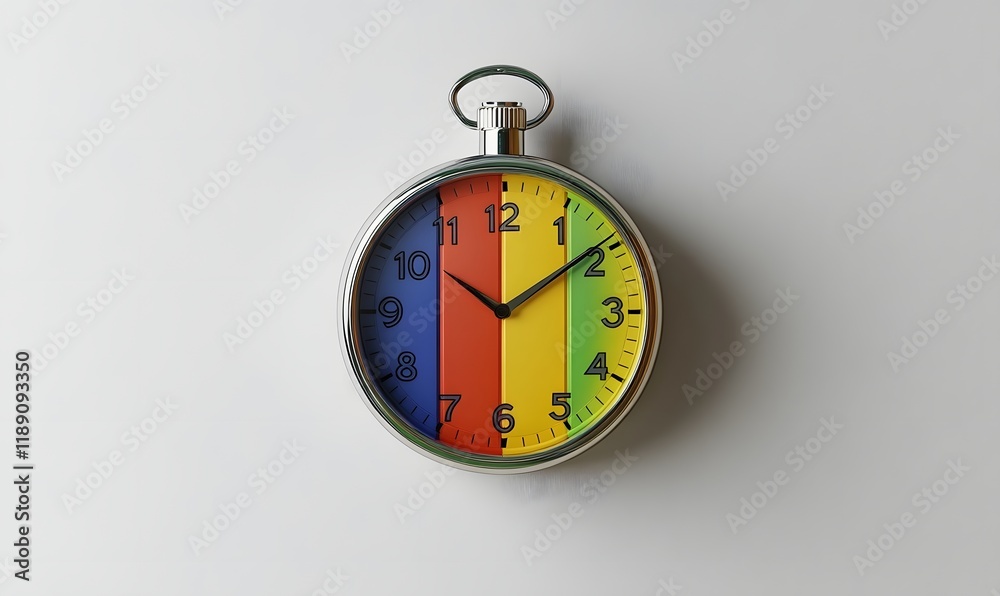 Colorful pocket watch on white background. (1) Colorful pocket watch on white background. (1)