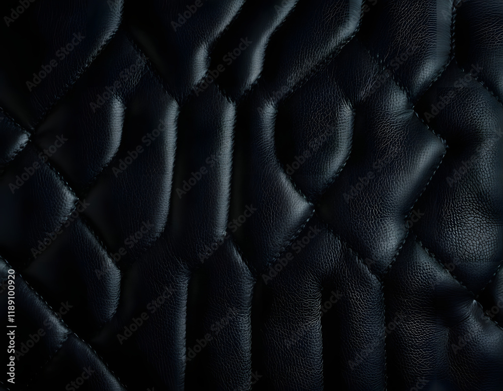 Obraz premium shiny black leather texture, black leather background. abstract background, AI-generated