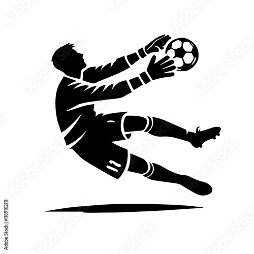 Vector of a soccer player