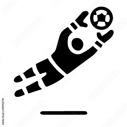 Vector of a soccer player