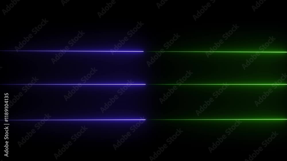 abstract neon red technology motion background with glowing laser beams. Seamless loop
